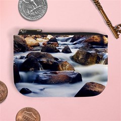 River Nature Stream Brook Water Rocks Landscape Mini Coin Purse by danenraven