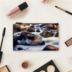 River Nature Stream Brook Water Rocks Landscape Cosmetic Bag (small) by danenraven