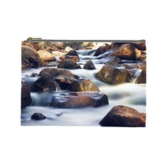 River Nature Stream Brook Water Rocks Landscape Cosmetic Bag (large) by danenraven