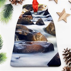 River Nature Stream Brook Water Rocks Landscape Ornament (bell) by danenraven