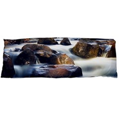 River Nature Stream Brook Water Rocks Landscape Body Pillow Case (dakimakura) by danenraven