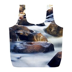 River Nature Stream Brook Water Rocks Landscape Full Print Recycle Bag (l) by danenraven