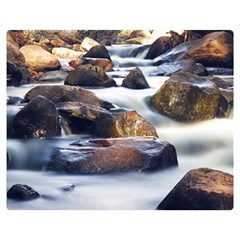 River Nature Stream Brook Water Rocks Landscape Double Sided Flano Blanket (medium)  by danenraven