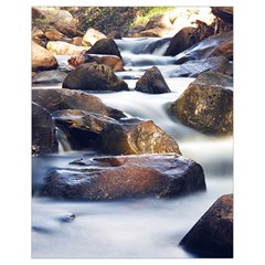 River Nature Stream Brook Water Rocks Landscape Drawstring Bag (small) by danenraven