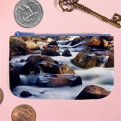 River Nature Stream Brook Water Rocks Landscape Large Coin Purse by danenraven