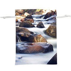 River Nature Stream Brook Water Rocks Landscape Lightweight Drawstring Pouch (xl) by danenraven