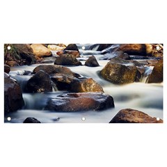 River Nature Stream Brook Water Rocks Landscape Banner And Sign 4  X 2  by danenraven