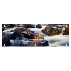 River Nature Stream Brook Water Rocks Landscape Banner And Sign 6  X 2  by danenraven