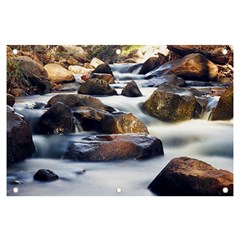 River Nature Stream Brook Water Rocks Landscape Banner And Sign 6  X 4  by danenraven