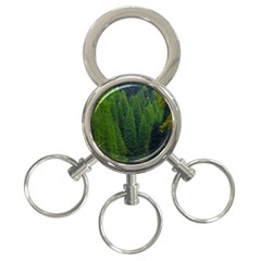 Forest Scenery Nature Trees Woods 3-ring Key Chain by danenraven