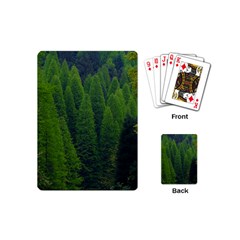 Forest Scenery Nature Trees Woods Playing Cards Single Design (mini) by danenraven