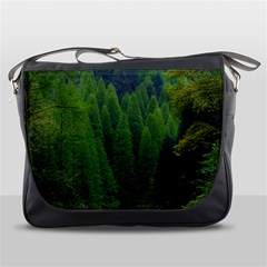 Forest Scenery Nature Trees Woods Messenger Bag by danenraven