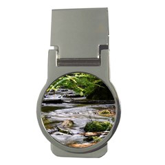 Bach Water Landscape Nature Forest Summer Sun Money Clips (round)  by danenraven