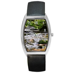 Bach Water Landscape Nature Forest Summer Sun Barrel Style Metal Watch by danenraven