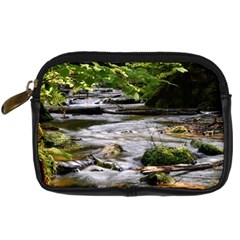 Bach Water Landscape Nature Forest Summer Sun Digital Camera Leather Case by danenraven