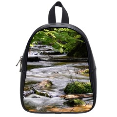 Bach Water Landscape Nature Forest Summer Sun School Bag (small) by danenraven