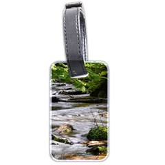 Bach Water Landscape Nature Forest Summer Sun Luggage Tag (two Sides)