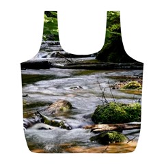 Bach Water Landscape Nature Forest Summer Sun Full Print Recycle Bag (l) by danenraven