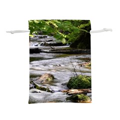 Bach Water Landscape Nature Forest Summer Sun Lightweight Drawstring Pouch (s) by danenraven