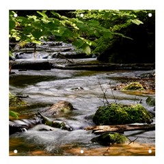 Bach Water Landscape Nature Forest Summer Sun Banner And Sign 4  X 4  by danenraven