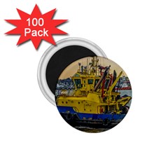 Tugboat Sailing At River, Montevideo, Uruguay 1 75  Magnets (100 Pack)  by dflcprintsclothing