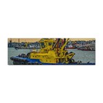 Tugboat Sailing At River, Montevideo, Uruguay Sticker Bumper (100 pack) Front