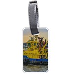 Tugboat Sailing At River, Montevideo, Uruguay Luggage Tag (one side) Front