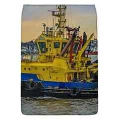 Tugboat Sailing At River, Montevideo, Uruguay Removable Flap Cover (l)