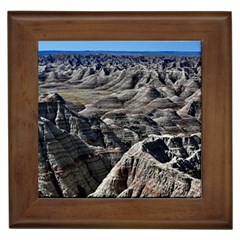 Badlands National Park Nature South Dakota Geology Framed Tile by danenraven