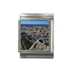 Badlands National Park Nature South Dakota Geology Italian Charm (13mm) by danenraven