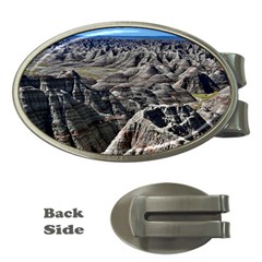 Badlands National Park Nature South Dakota Geology Money Clips (oval)  by danenraven