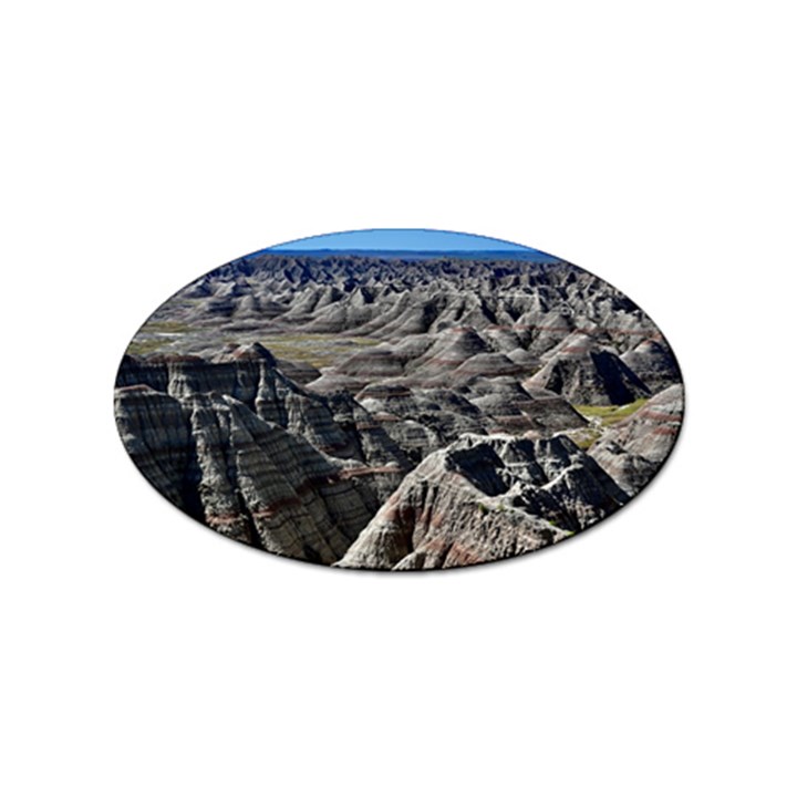 Badlands National Park Nature South Dakota Geology Sticker (Oval)