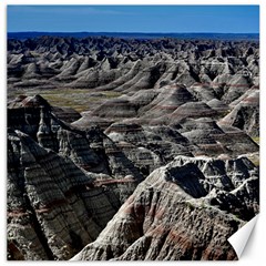 Badlands National Park Nature South Dakota Geology Canvas 20  X 20  by danenraven