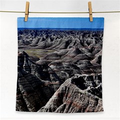 Badlands National Park Nature South Dakota Geology Face Towel by danenraven