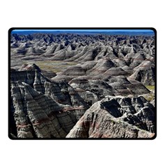 Badlands National Park Nature South Dakota Geology Fleece Blanket (small) by danenraven