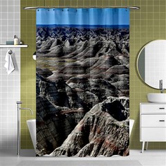 Badlands National Park Nature South Dakota Geology Shower Curtain 48  X 72  (small)  by danenraven