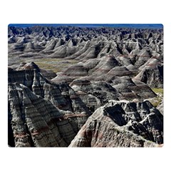 Badlands National Park Nature South Dakota Geology Double Sided Flano Blanket (large)  by danenraven