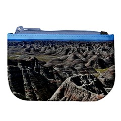 Badlands National Park Nature South Dakota Geology Large Coin Purse by danenraven