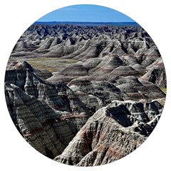 Badlands National Park Nature South Dakota Geology Round Trivet by danenraven