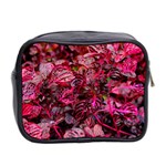 Red Leaves Plant Nature Leaves Flora Foliage Mini Toiletries Bag (Two Sides) Back