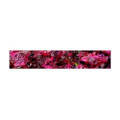 Red Leaves Plant Nature Leaves Flora Foliage Flano Scarf (mini)