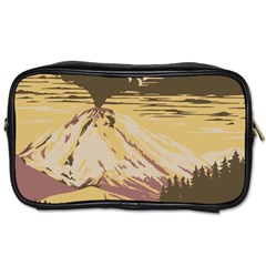 Boom Eruption Forest Mountain News Scary Volcano Toiletries Bag (one Side) by danenraven