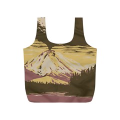 Boom Eruption Forest Mountain News Scary Volcano Full Print Recycle Bag (s) by danenraven