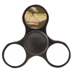 Boom Eruption Forest Mountain News Scary Volcano Finger Spinner by danenraven