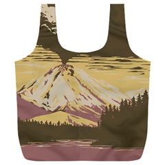 Boom Eruption Forest Mountain News Scary Volcano Full Print Recycle Bag (xxl) by danenraven