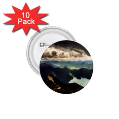 Mountains Sky Clouds Sunset Peak Overlook River 1 75  Buttons (10 Pack) by danenraven