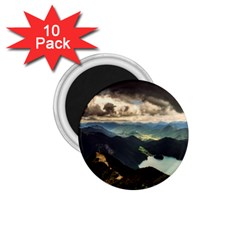 Mountains Sky Clouds Sunset Peak Overlook River 1 75  Magnets (10 Pack)  by danenraven