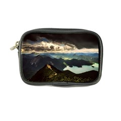 Mountains Sky Clouds Sunset Peak Overlook River Coin Purse by danenraven