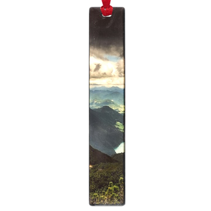 Mountains Sky Clouds Sunset Peak Overlook River Large Book Marks