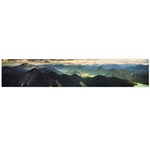 Mountains Sky Clouds Sunset Peak Overlook River Large Flano Scarf  Front